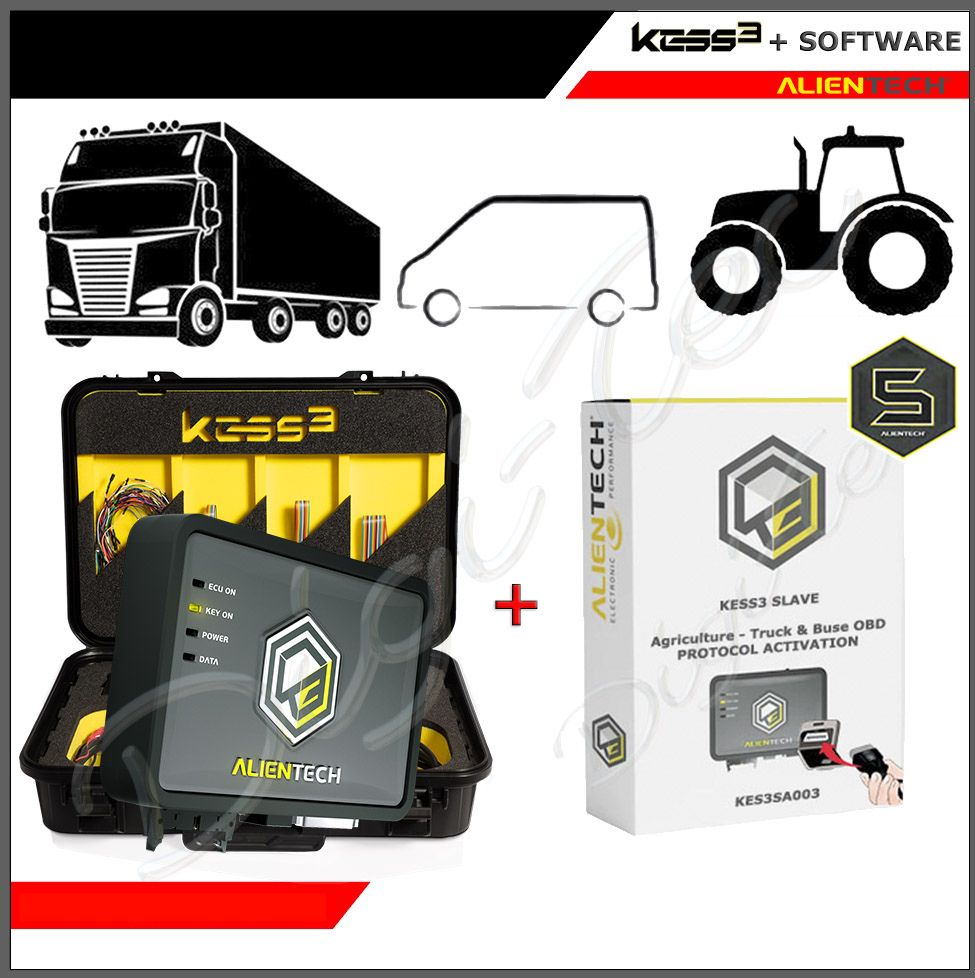 Kit Kess3 Slave OBD con software camiones, tractores, maquinaria, agrícola, excavadora, cargadora
