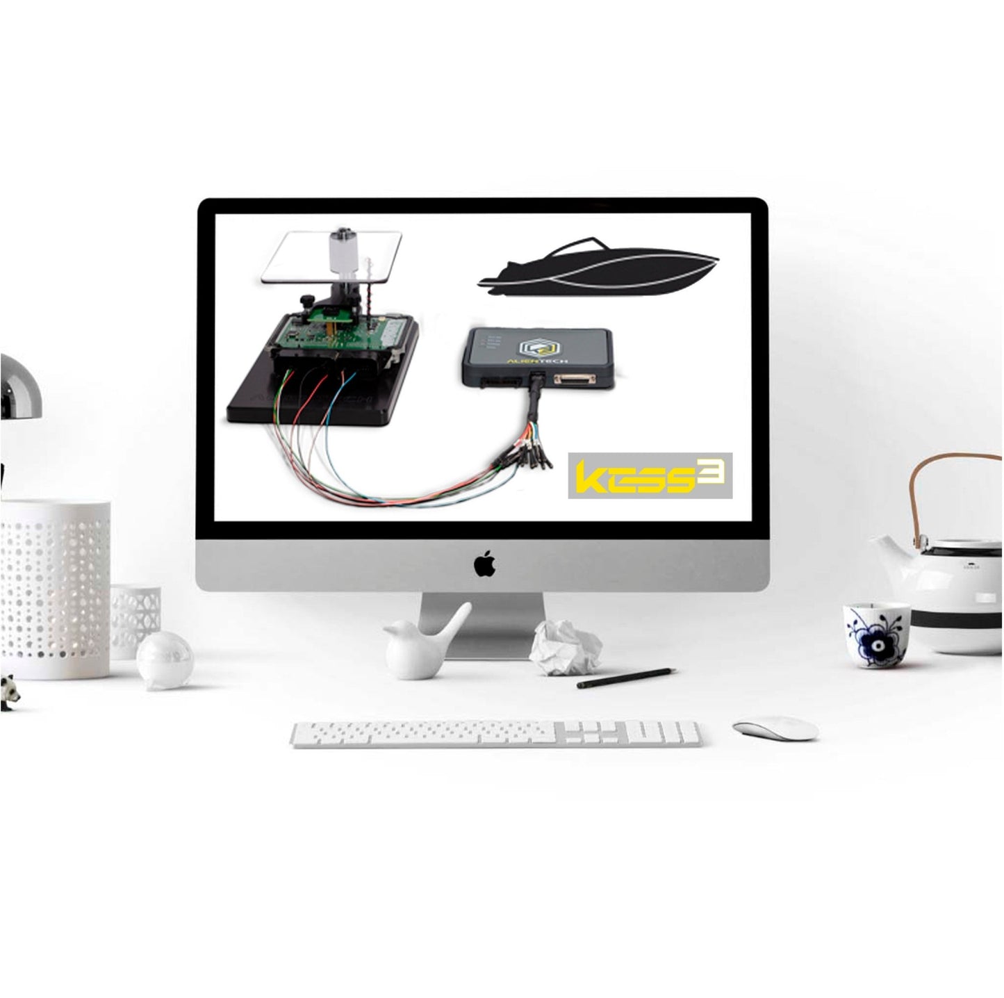 Activación de los protocolos OBD / Bench / Boot Kess3 Slave Marine & PWC - KESS3SA004+KESS3SA008 - alientech - america