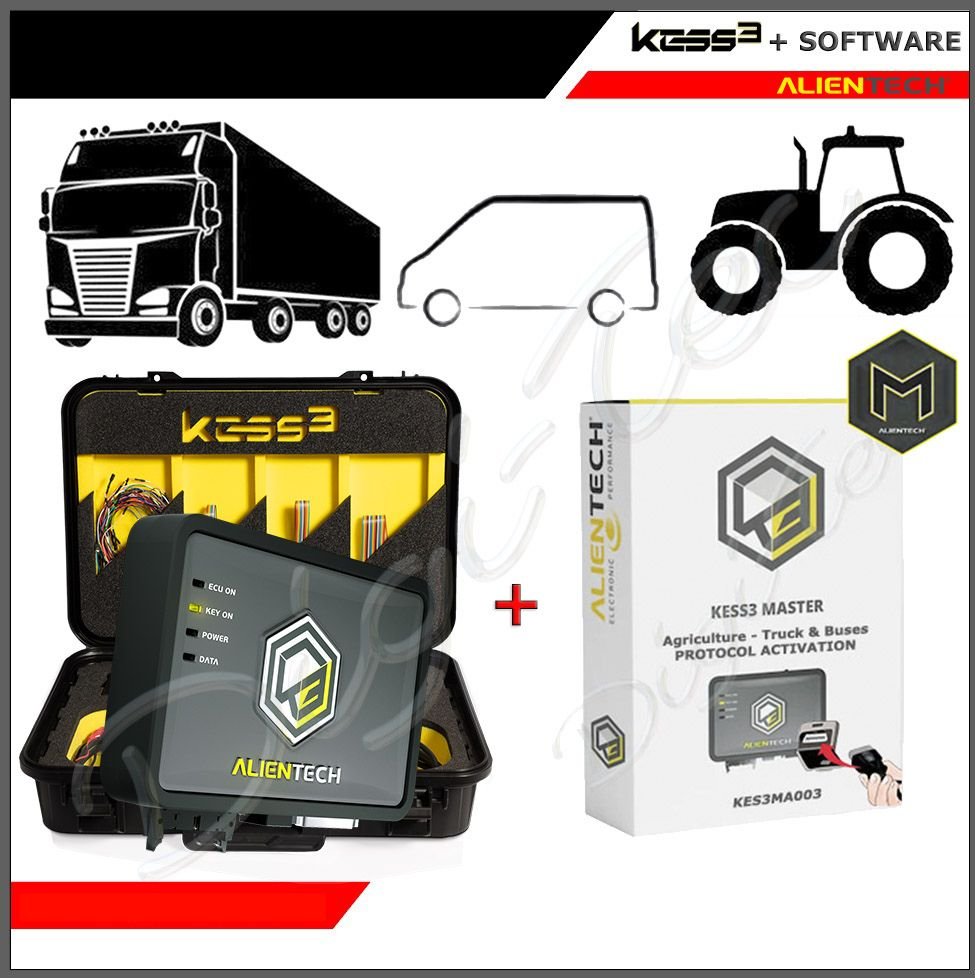 Kit Kess3 Master OBD con software para camiones, tractores, maquinaria, agrícola, excavadora, cargadora - alientech - america