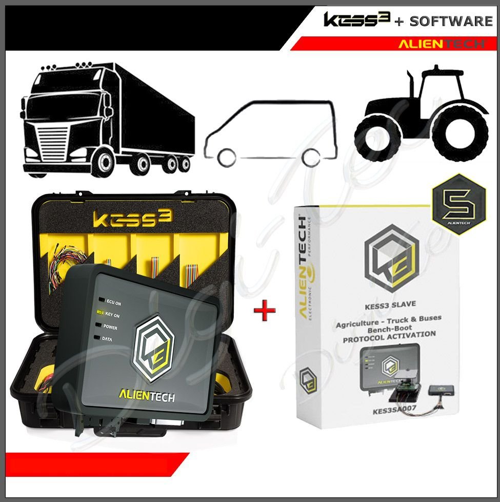 Kit Kess3 Slave Boot - Bench con software camiones, tractores, maquinaria, agrícola, excavadora, cargadora - alientech - america