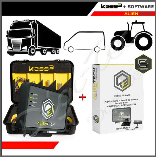 Kit Kess3 Slave Boot - Bench con software camiones, tractores, maquinaria, agrícola, excavadora, cargadora - alientech - america